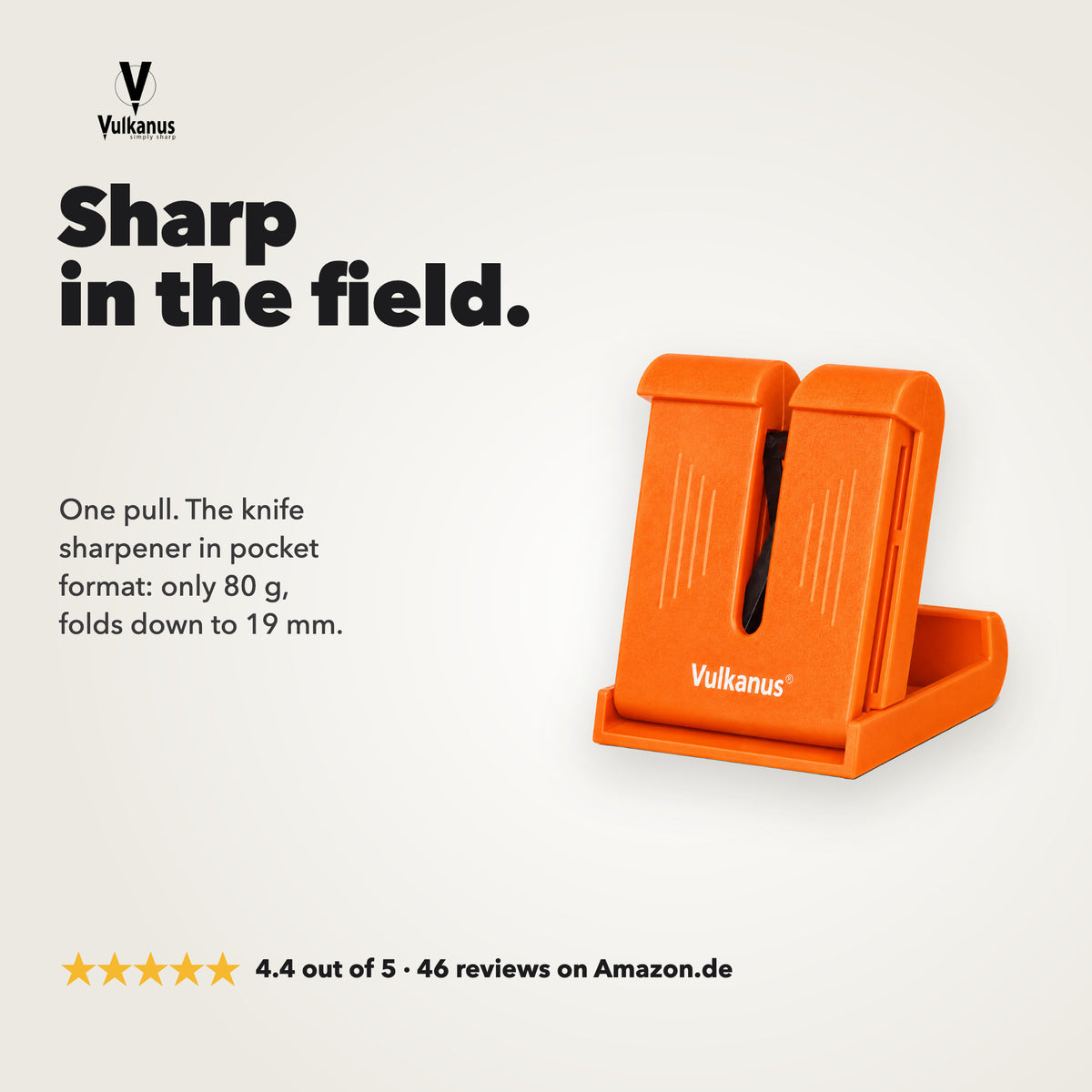 Vulkanus Basic in signal orange: sharp in the field, rated 4.4 out of 5 on Amazon.de