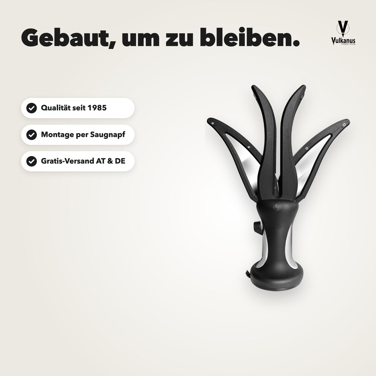 Vulkanus Crown: Qualität seit 1985, Montage per Saugnapf, Gratis-Versand in Österreich und Deutschland