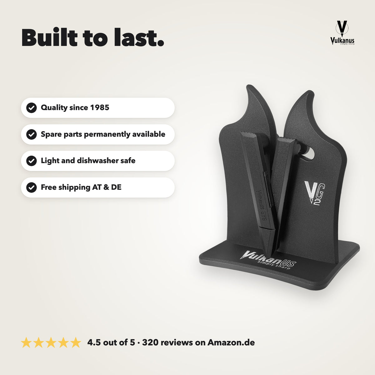 Vulkanus VG2 Classic: quality since 1985, spare parts permanently available, free shipping in Austria and Germany